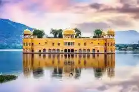 Jal Mahal water palace set in the middle of Man Sagar Lake in Jaipur